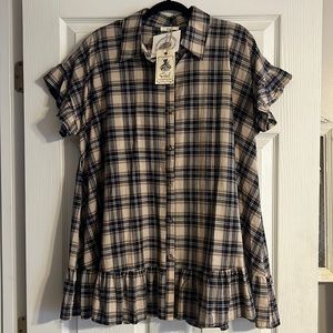 Easel oversized, short sleeve shirt